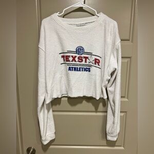 TexStar athletics cropped sweatshirt